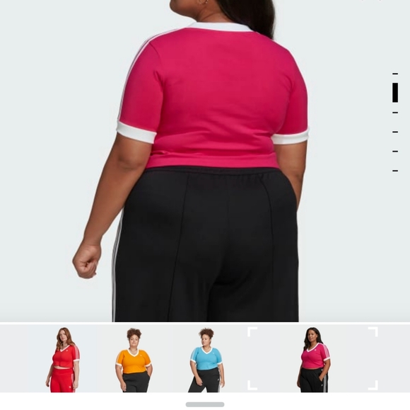 Adidas Plus Size Crop Top, Sz 4X - Picture 5 of 5